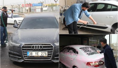 Diyarbakır’da oto yıkamalarda çamur yoğunluğu