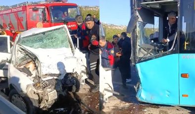 Diyarbakır’da otobüs otomobille çarpıştı: 1 ölü 4 yaralı