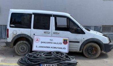 Şanlıurfa’da çalınan elektrik kabloları bulundu