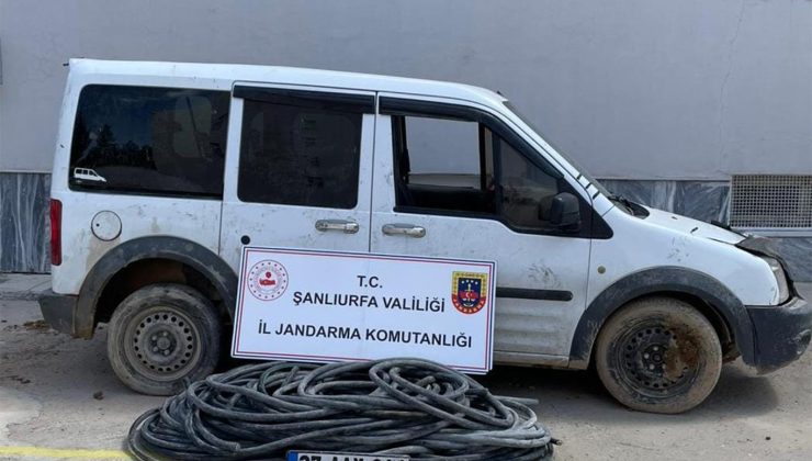 Şanlıurfa’da çalınan elektrik kabloları bulundu