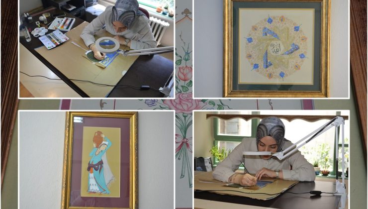 Tezhip ustası, köklerinden beslenerek sanatını geleceğe aktarıyor