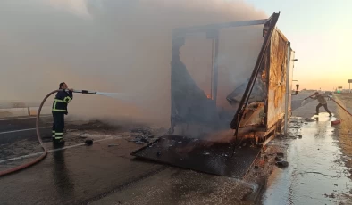 Mardin’de çıkan yangında kamyon ve traktör kullanılamaz hale geldi