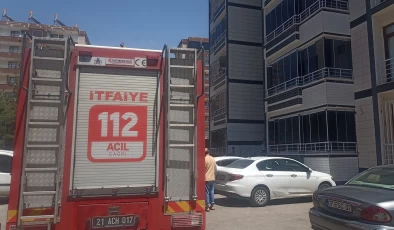 Diyarbakır Bağlar’da bir sitede yangın paniği