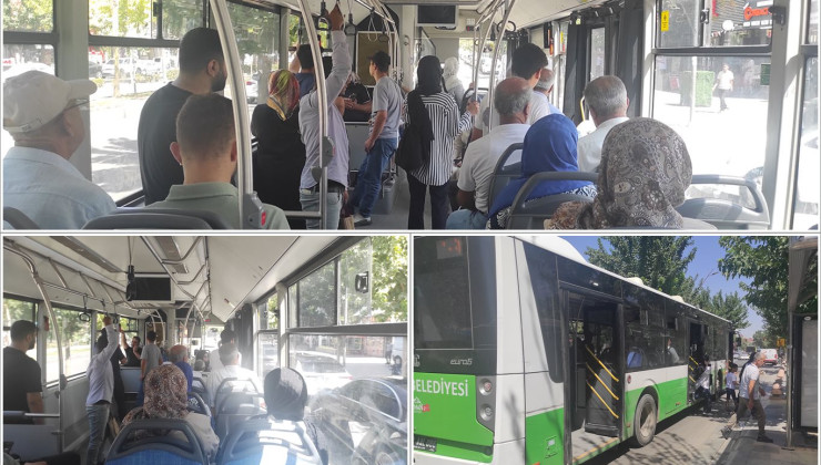 Batman’da sıcak havalarda klimasız belediye otobüsleri tepki topluyor