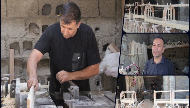 Cizre’de ahşap beşik geleneği son ustalarla yaşatılmaya devam ediliyor