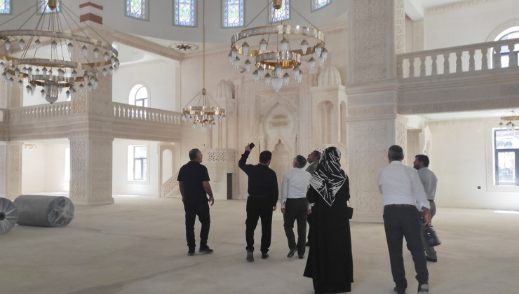 Sason Merkez Camii inşaatında inceleme