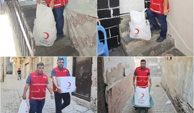 Diyarbakır’da Kızılay Sur Şubesinden ihtiyaç sahibi ailelere yardım