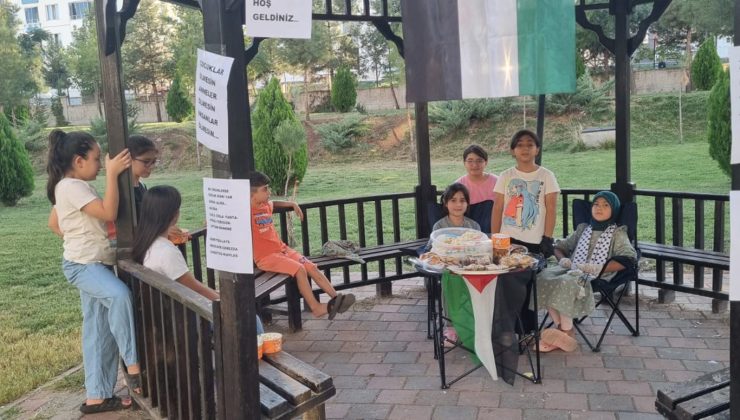 Minik yüreklerden Gazze’ye umut kermesi