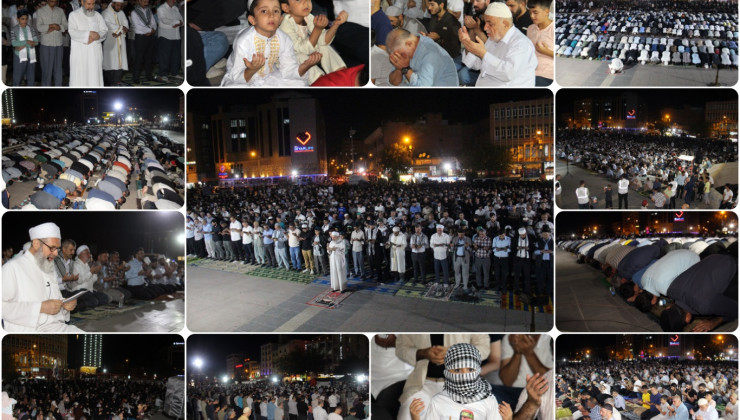 Diyarbakır’da eller Gazze için semaya kalktı