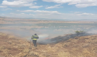 Bingöl’ün Genç İlçesinde örtü yangını