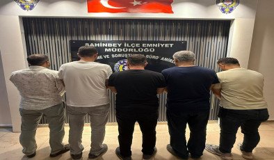 Gaziantep’te ruhsatsız silah operasyonu: 5 gözaltı