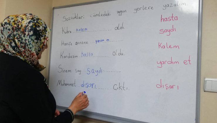 Batmanlı kadınlara okuma yazma kursu desteği