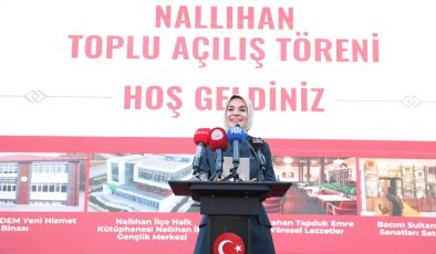 Bakan Göktaş, Nallıhan’da toplu açılış töreninde konuştu