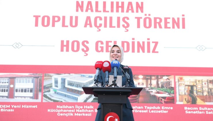 Bakan Göktaş, Nallıhan’da toplu açılış töreninde konuştu