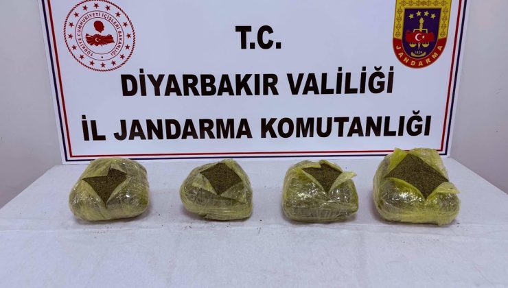 Diyarbakır’da 38 kilogram esrar ele geçirildi