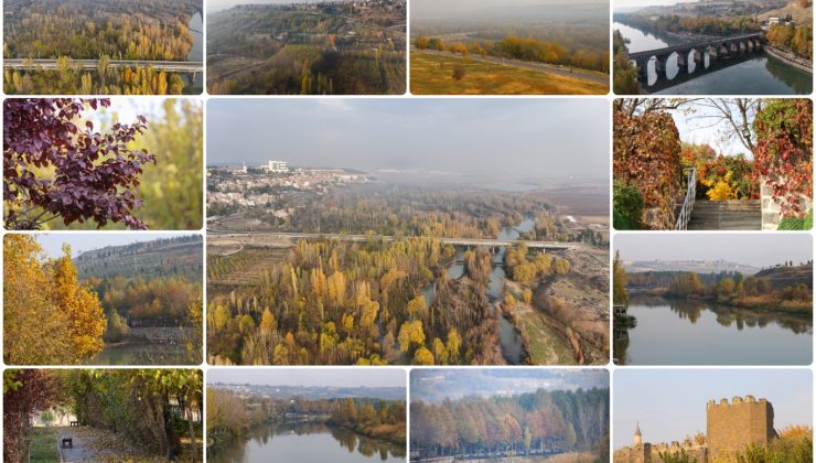 Diyarbakır’da sonbahar renkleri şehri süsledi