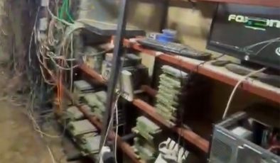 Kaçak elektrik kullanan gizli kripto üretim tesisi tespit edildi