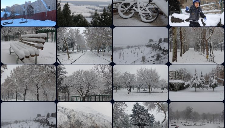 Diyarbakır’da kar sonrası kartpostallık manzaralar