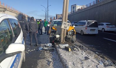 Gizli buzlanma kazaya neden oldu: 1 yaralı