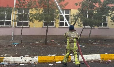 Diyarbakır’da Boşaltılan Ortaokulda Yangın: Uçucu Madde İddiası