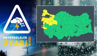 Meteoroloji’den 14 il için sarı kodlu uyarı