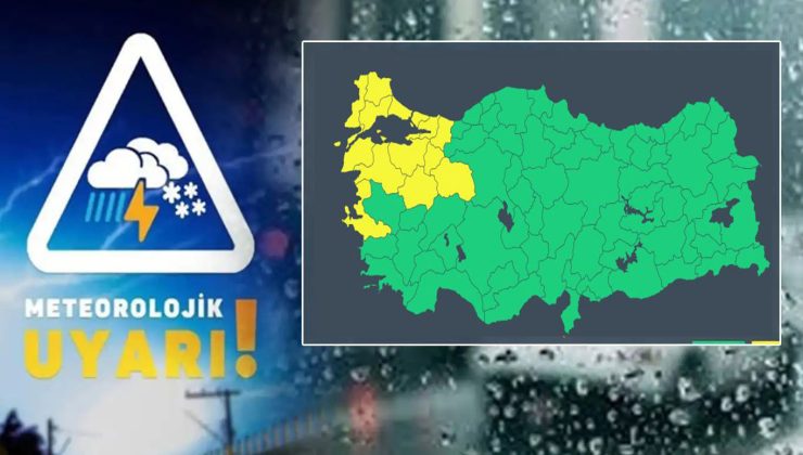Meteoroloji’den 14 il için sarı kodlu uyarı