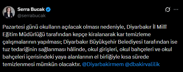 Diyarbakır’da Kar Krizi: Büyükşehir Belediyesinden Okullar İçin Gerekli Adım Gelmedi