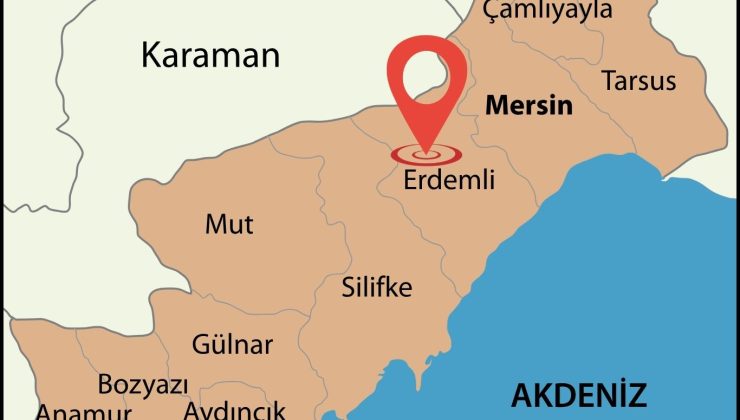 Mersin’de 3.9 büyüklüğünde deprem