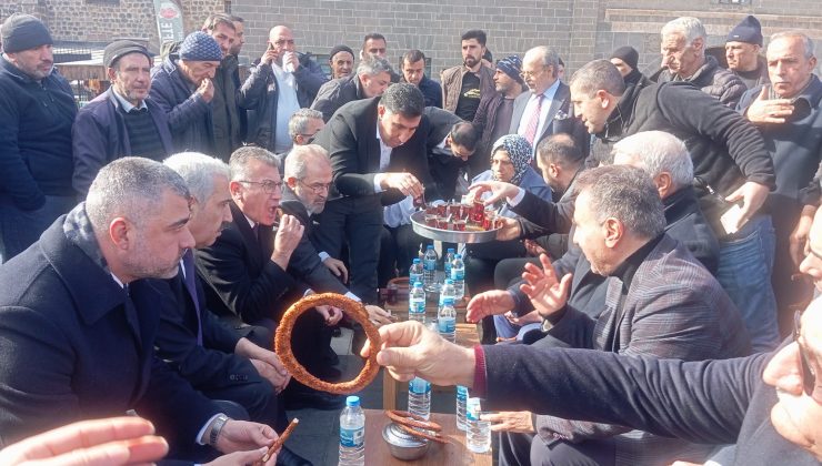 AK Parti Heyetinden Diyarbakır Ulu Cami’de Ziyaret, Vatandaşlarla Çay Sohbeti