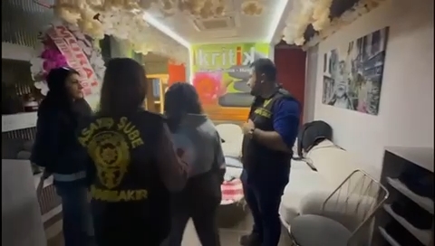 Diyarbakır’da masaj salonu fuhuş yuvası çıktı