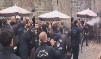 Diyarbakır’da Zabıtalar ve seyyar satıcılar arasında arbede