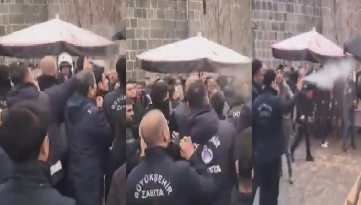 Diyarbakır’da Zabıtalar ve seyyar satıcılar arasında arbede