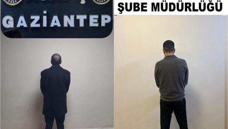 Gaziantep’te hapis cezası bulunan 2 şüpheli yakalandı