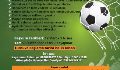 Kayapınar’da Kurumlar Arası Futbol Heyecanı Yeniden Başlıyor