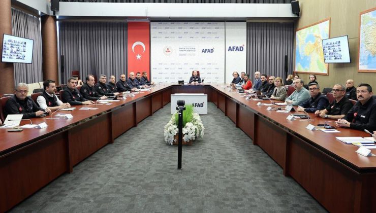 AFAD’da değerlendirme ve koordinasyon toplantısı gerçekleştirildi