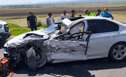 Batman-Diyarbakır yolunda zincirleme kaza: 2 yaralı