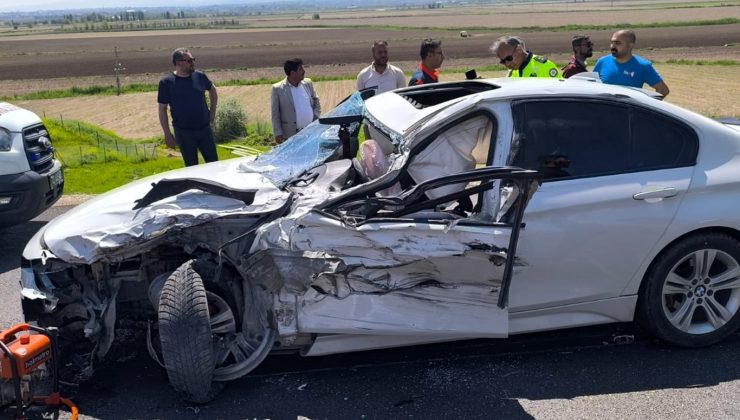 Batman-Diyarbakır yolunda zincirleme kaza: 2 yaralı