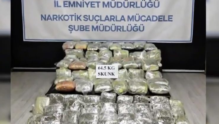 Hakkari’de narkotik operasyonu: 64,5 kilogram uyuşturucu ele geçirildi