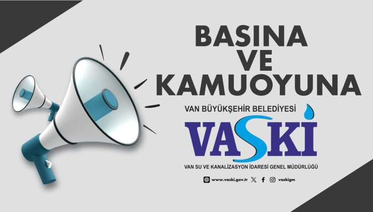 VASKİ: Sosyal medyadaki paylaşımlar gerçeği yansıtmıyor