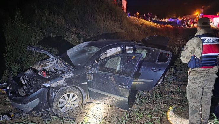 Batman’da şarampole yuvarlanan otomobilde 4 yaralı