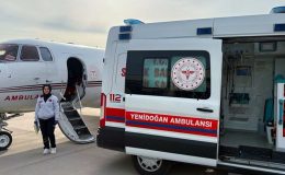 70 günlük bebek ambulans uçakla Ankara’ya sevk edildi