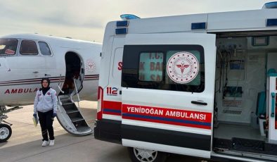 70 günlük bebek ambulans uçakla Ankara’ya sevk edildi