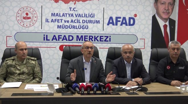 Malatya Valisi Yavuz: Deprem sonrası 74 vatandaş hastanelere başvurdu