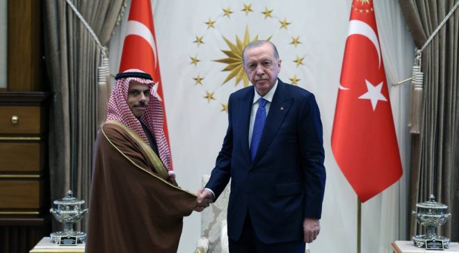 Cumhurbaşkanı Erdoğan, Suudi Arabistan Dışişleri Bakanı’nı kabul etti