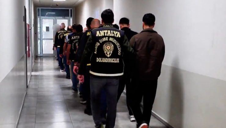 Antalya merkezli dolandırıcılık operasyonunda 14 şüpheli tutuklandı