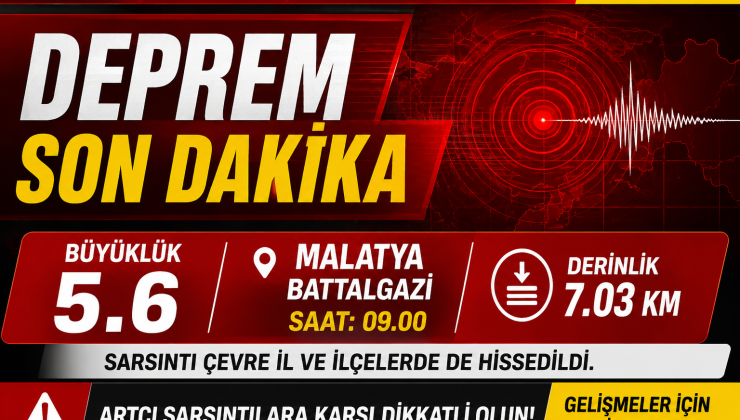Malatya 5.6 ile Sallandı