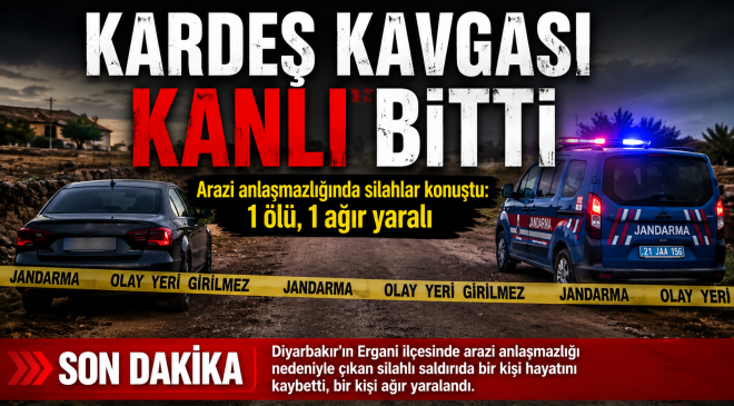 Diyarbakır’da Bir Kişi Kardeşini Kurşunlarının Hedefi Etti