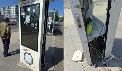 Diyarbakır’da AVM Önündeki Akıllı Durak Talana Döndü