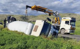 Silvan’da Korku Dolu Anlar: Beton Mikseri Tarlaya Uçtu!