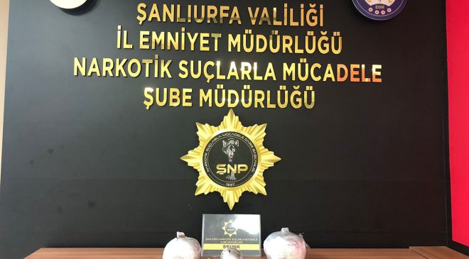 Şanlıurfa’da uyuşturucu operasyonu: 6 kilo 800 gram skunk ele geçirildi